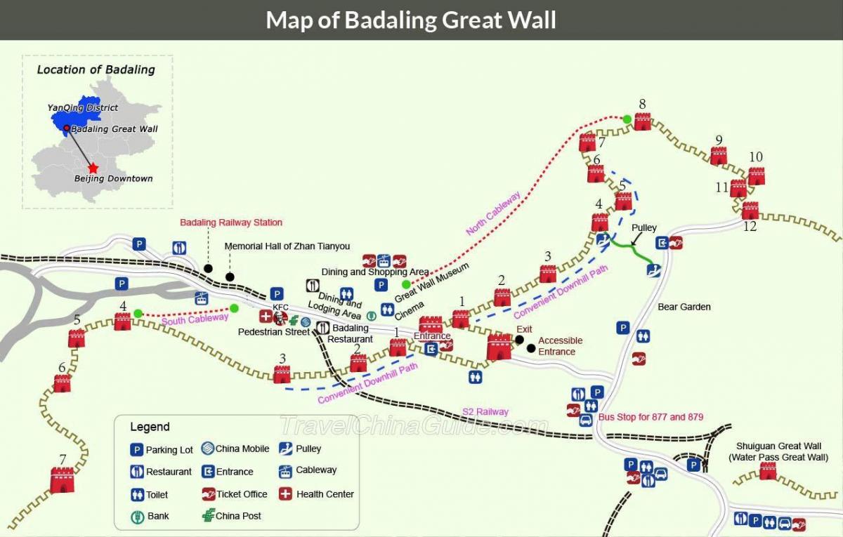 Beijing gran muralla mapa