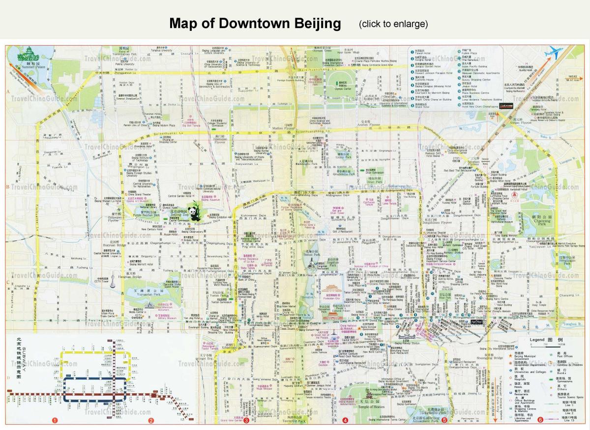 Beijing mapa turístic