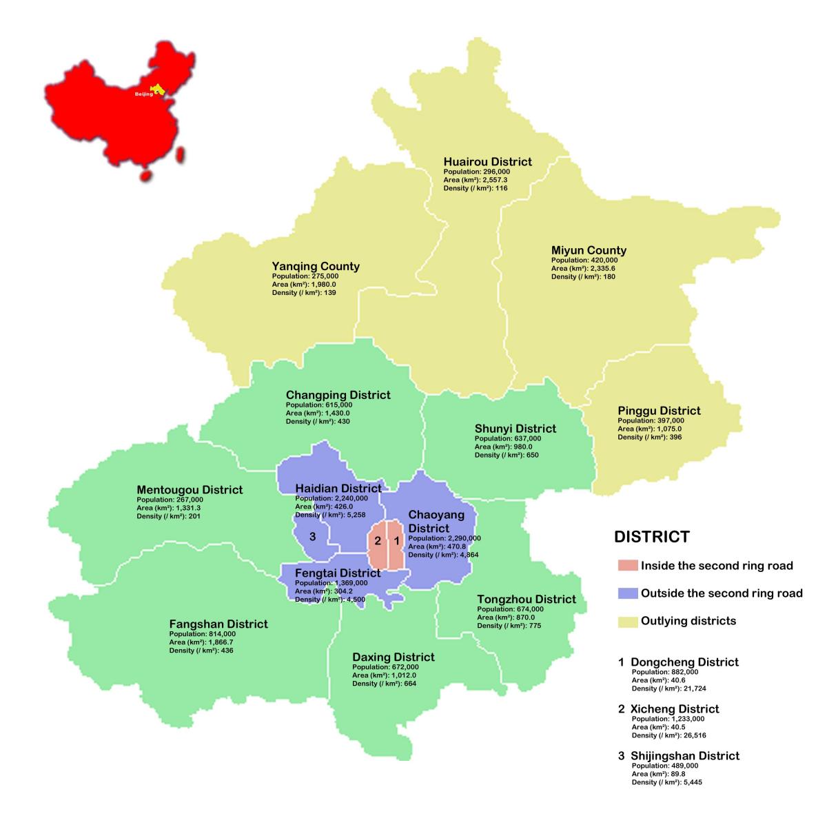 Beijing barri mapa
