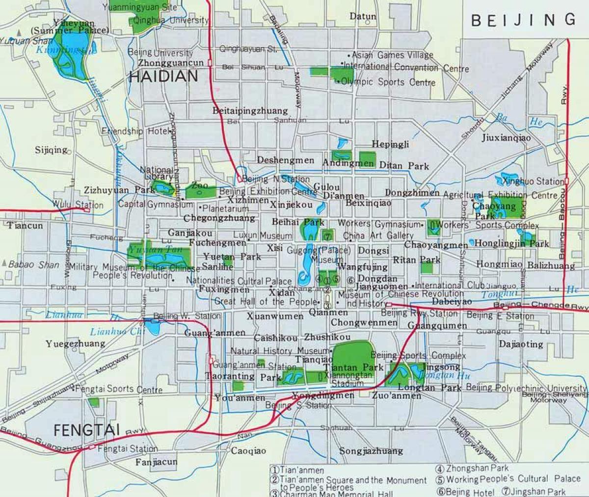 mapa de ciutat de Pequín