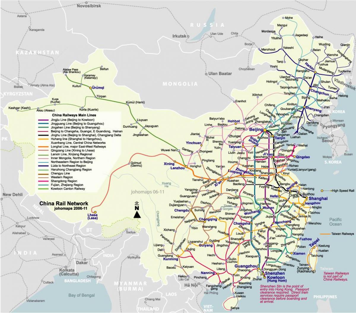 Beijing ferrocarril mapa