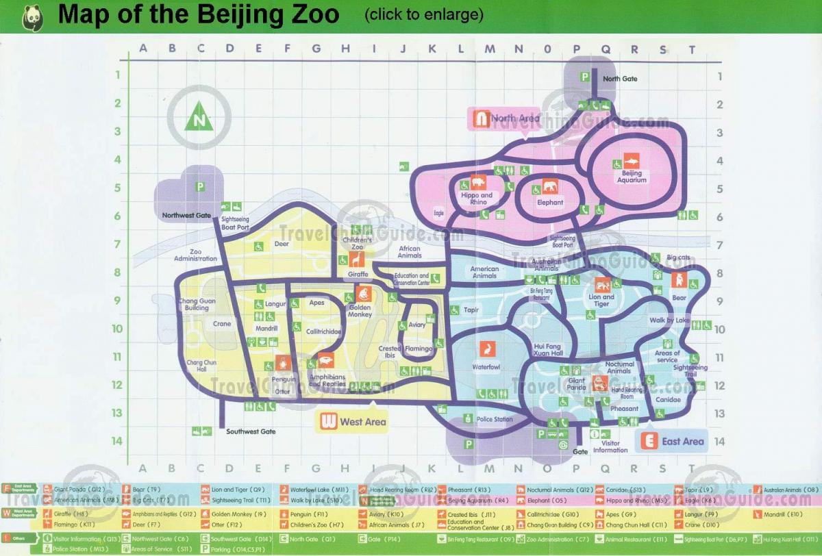 mapa de Beijing zoo
