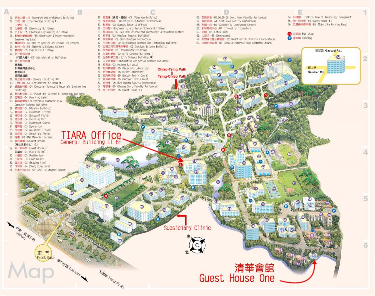 tsinghua university campus mapa