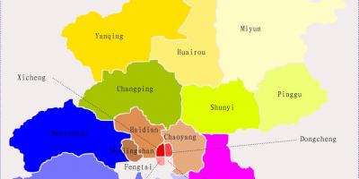 Pequín Xina mapa