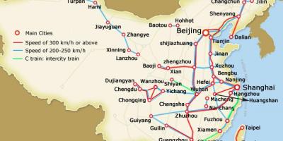 Xangai tren bala mapa