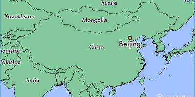 Mapa de la Xina, mostrant Beijing