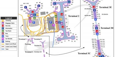 Mapa de l'aeroport de pequín