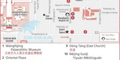 Wangfujing carrer mapa