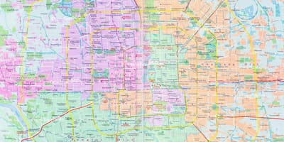 Fora de línia de Beijing mapa