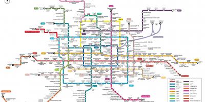Mapa de Beijing de l'estació de metro