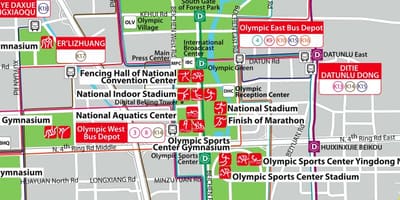 Mapa de Beijing olympic park