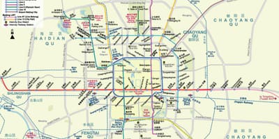 Plànol de metro de pequín